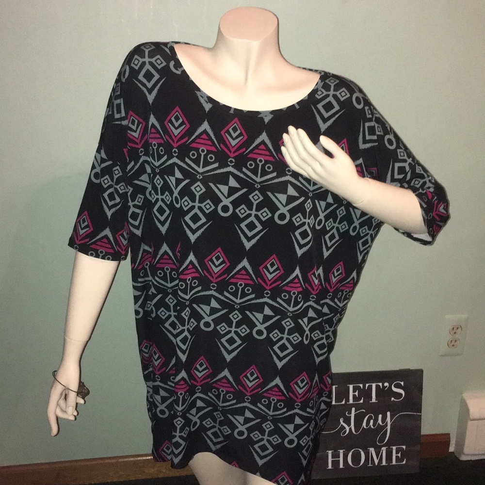 Lu la roe printed top